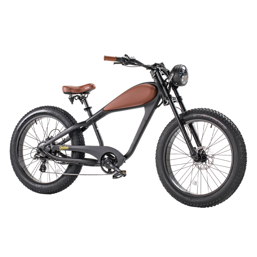 Revi Bikes Cheetah Fat Tire Electric Cruiser Bike 48V 750W