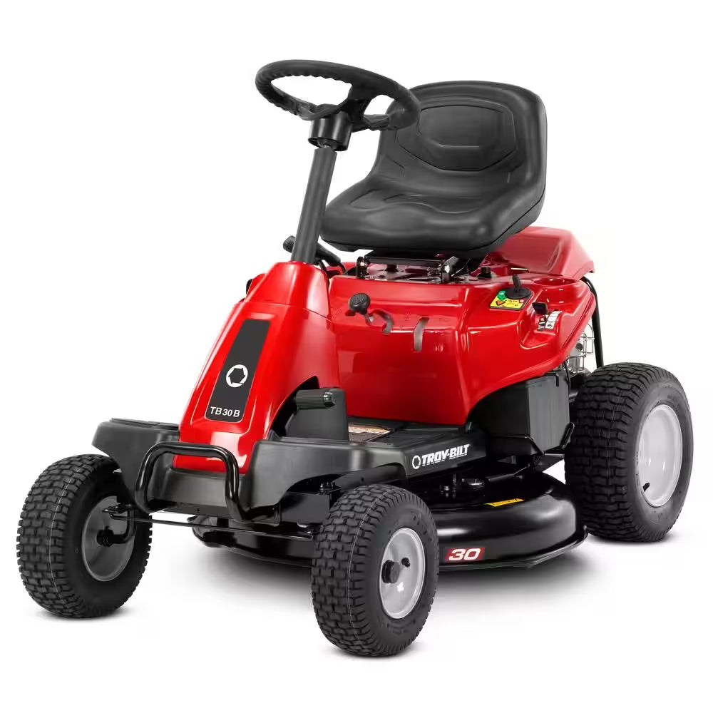 30 in Gas Riding Lawn Mower 10.5 HP – Rear Engine Rider with 6-Speed Transmission