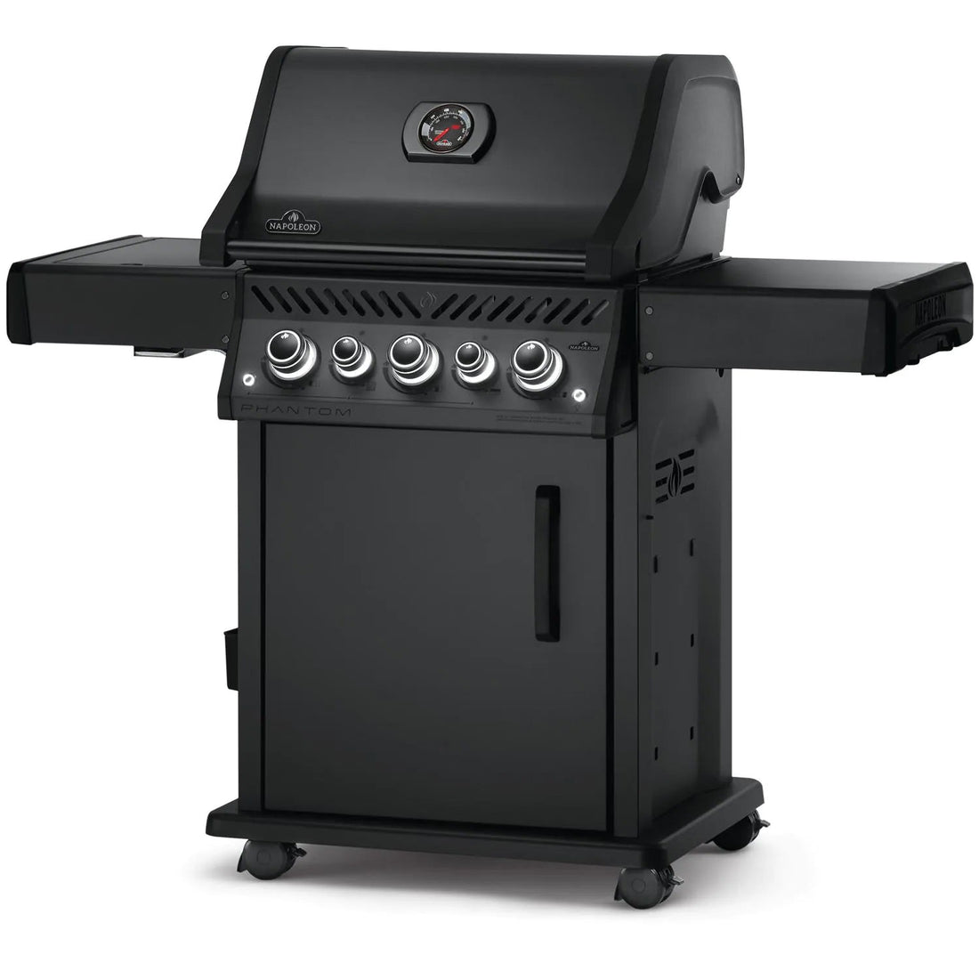 Napoleon Phantom Rogue SE 425 Propane Gas Grill – Matte Black 3-Burner Grill with Infrared Side Burner