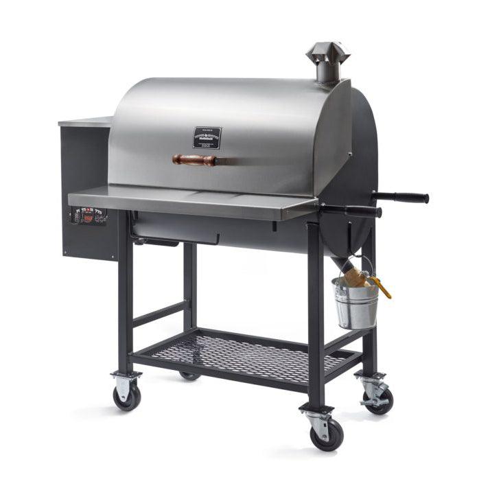 Pitts & Spitts Maverick 850 Wood Pellet Grill & Smoker – Stainless Steel BBQ Pellet Grill
