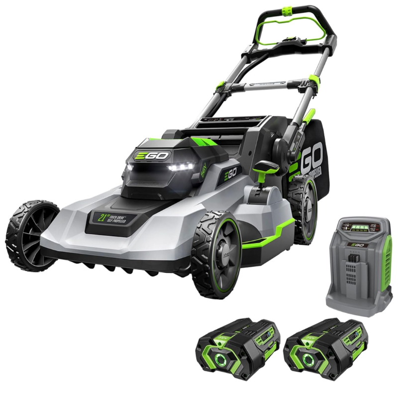 EGO POWER+ 21in 56V Cordless Self-Propelled Lawn Mower LM2122SP-2 with Touch Drive, (2) 4.0Ah Batteries &amp;amp; Rapid Charger