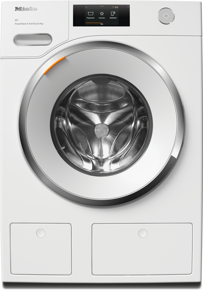 Front Load Washing Machine 20 lb (9kg) – 1600 RPM, Steam, Wi-Fi & Auto Detergent Dosing, White