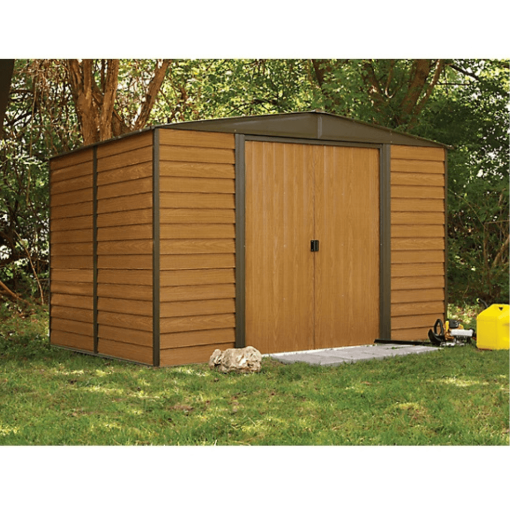 Arrow Woodridge Storage Shed Woodgrain 3.05m x 2.44m
