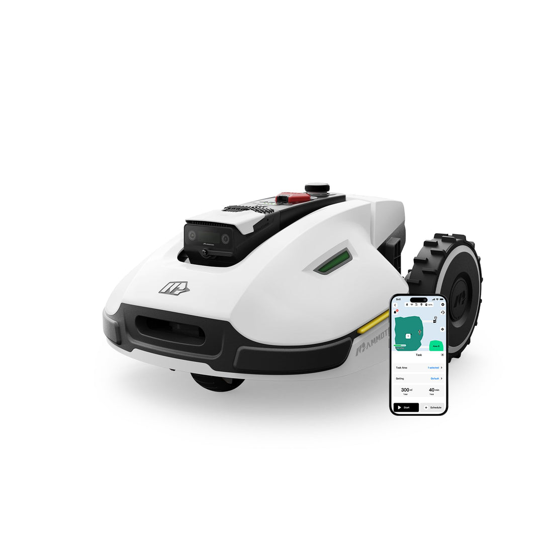 Mammotion YUKA 2000 Robot Lawn Mower – Wire-Free, AI Vision, 45% Slopes, for Lawns up to 0.5 Acre