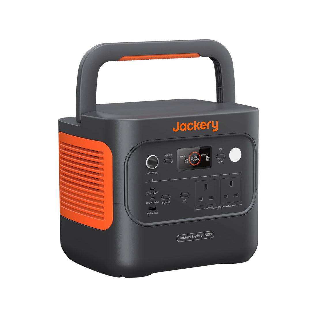 Jackery Explorer 2000 v2 Portable Power Station 2042Wh 2200W (4400W Surge) – LiFePO4 Solar Generator