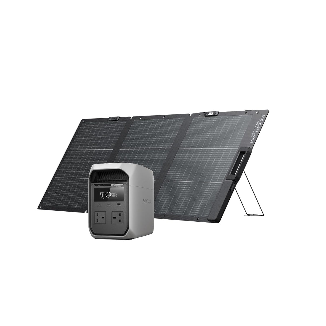 EcoFlow DELTA 3 Classic 1024Wh Portable Power Station with 160W Solar Panel – LiFePO4 Solar Generator Kit