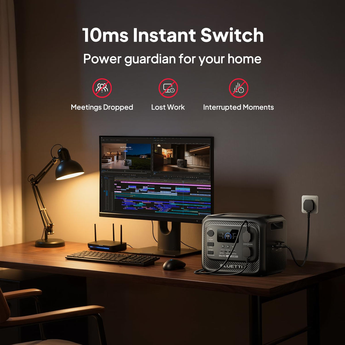 3014Wh Portable Power Station LiFePO4 – Solar Generator Battery Backup for Home, Camping & RV