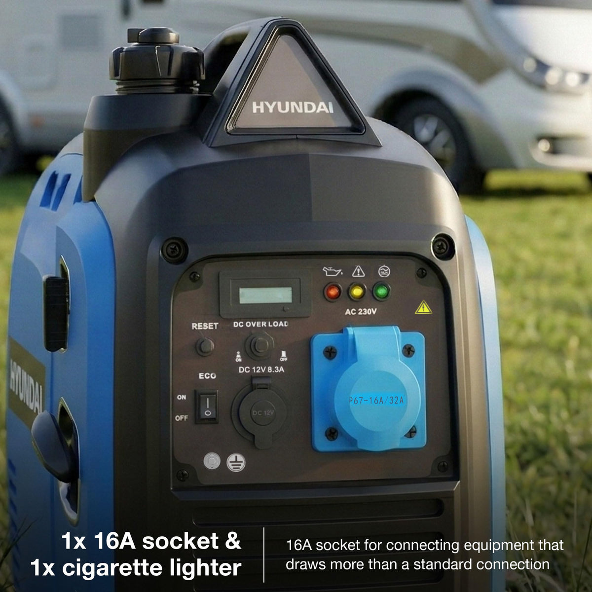 3300W Gas Inverter Generator – Quiet Portable Generator, 6 Hr Runtime