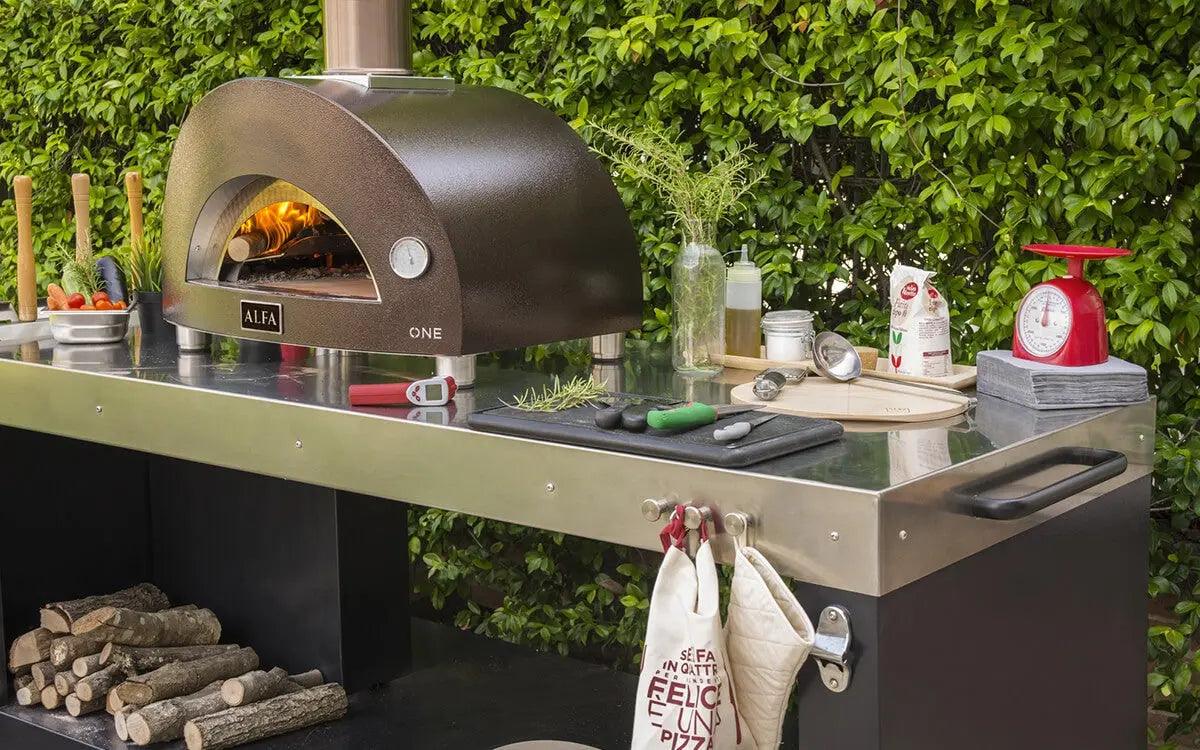 Alfa ONE Wood Fired Pizza Oven – Compact Outdoor Countertop Pizza Oven