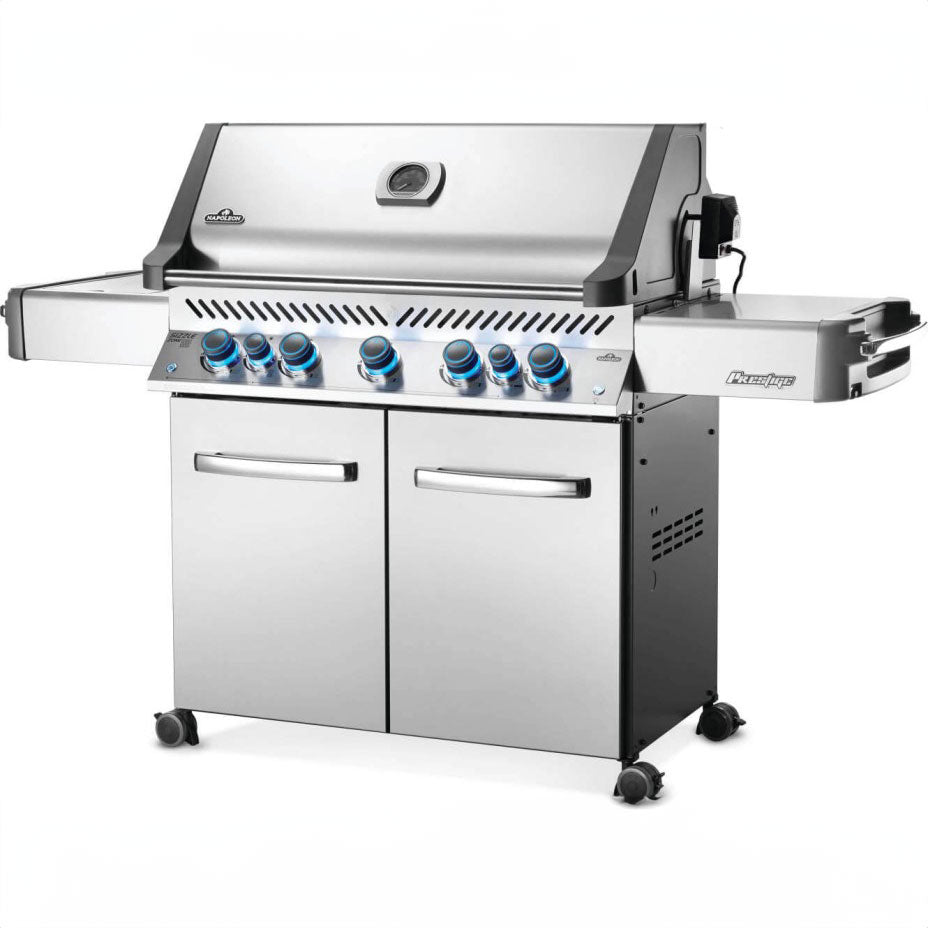 Napoleon Prestige 665 RSIB Gas Grill – 6-Burner Stainless Steel Grill with Infrared Rear & Side Burners