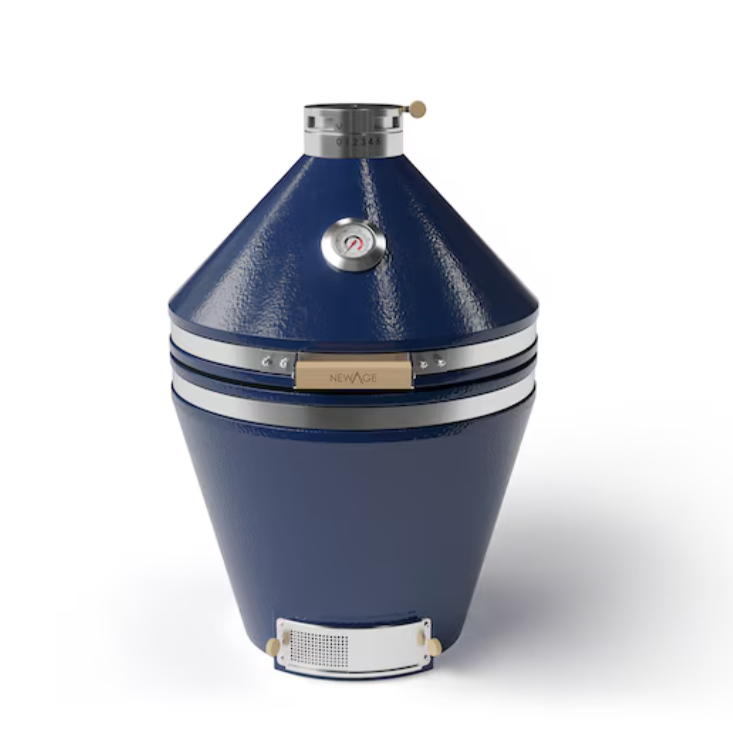 NewAge Outdoor Kitchens Platinum Kamado Grill 22 in – Ceramic Charcoal Grill & Smoker
