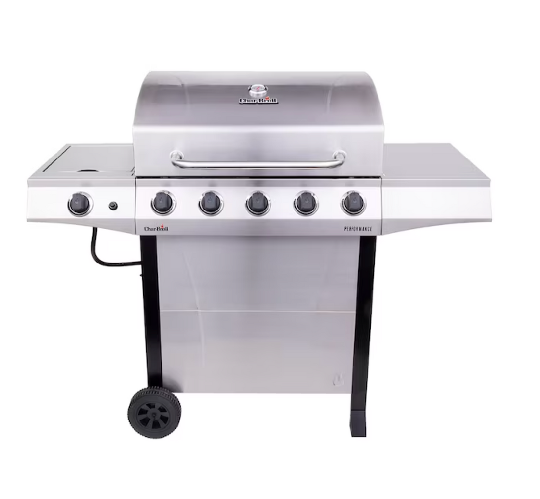 Char-Broil Performance Series 5-Burner Propane Gas Grill – Silver