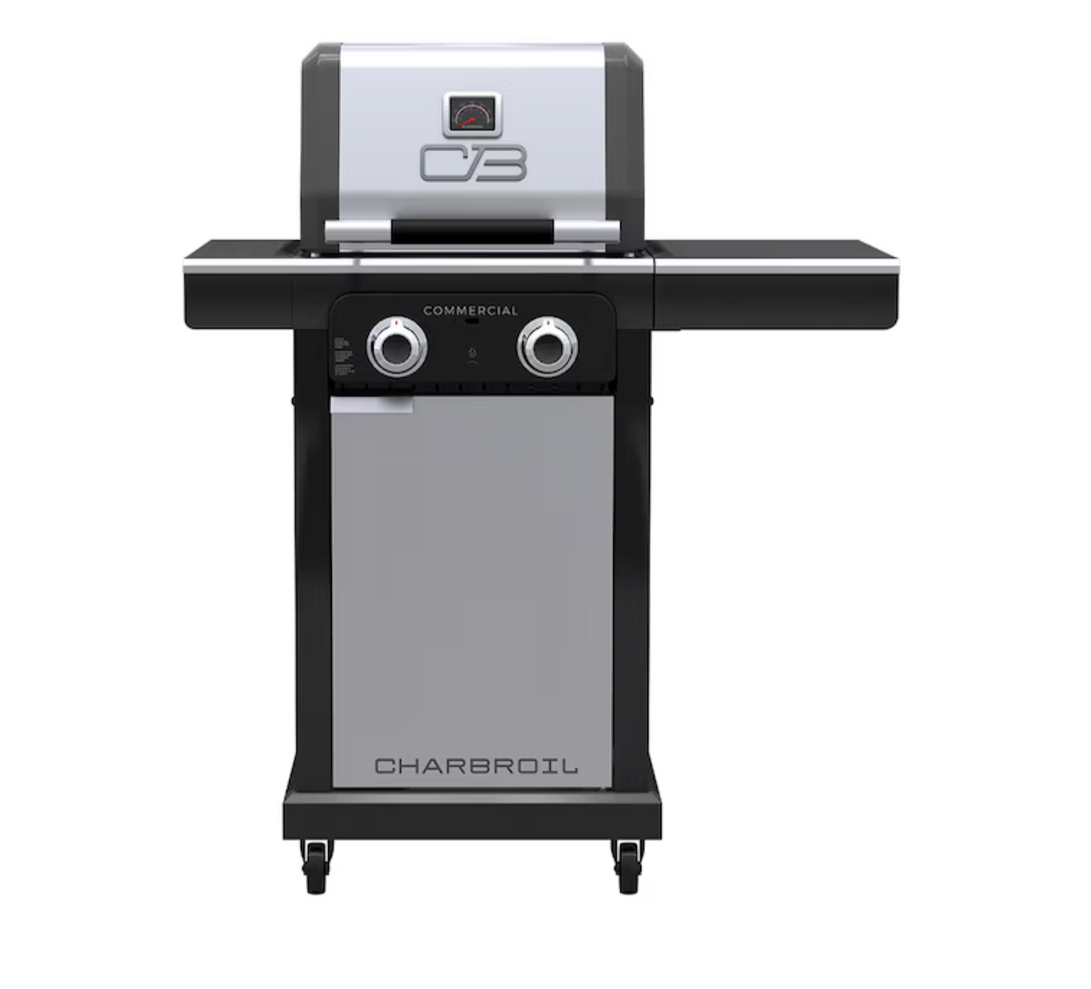 Char-Broil Commercial Series Gas Grill & Griddle Combo – Stainless Steel Outdoor BBQ Grill
