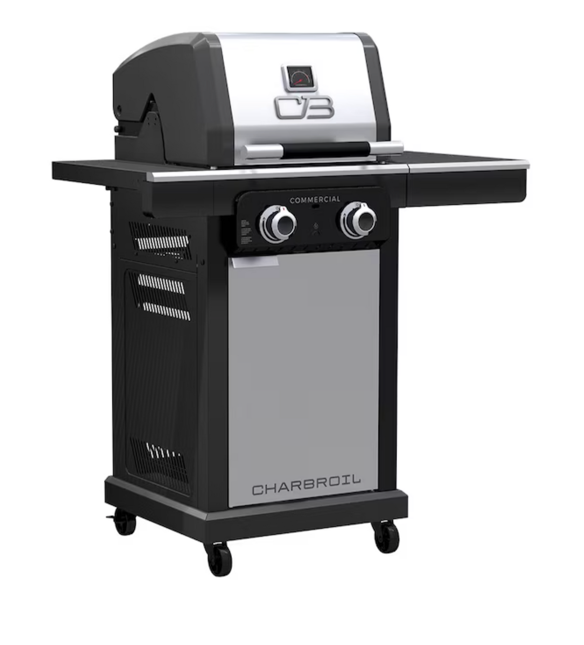 Char-Broil Commercial Series Gas Grill & Griddle Combo – Stainless Steel Outdoor BBQ Grill