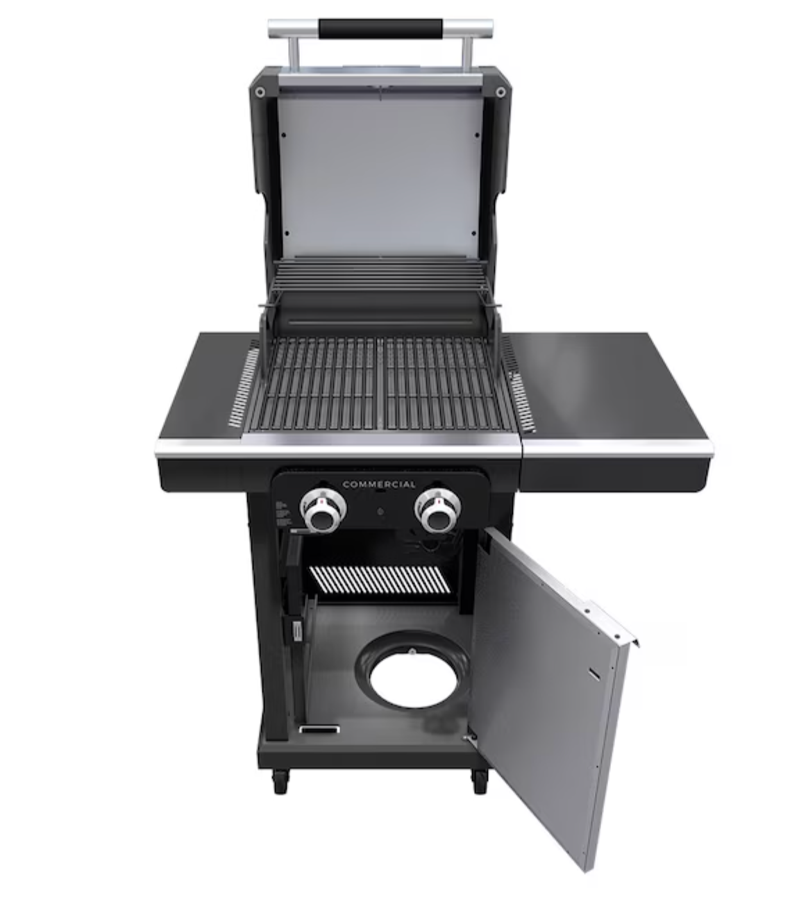 Char-Broil Commercial Series Gas Grill & Griddle Combo – Stainless Steel Outdoor BBQ Grill