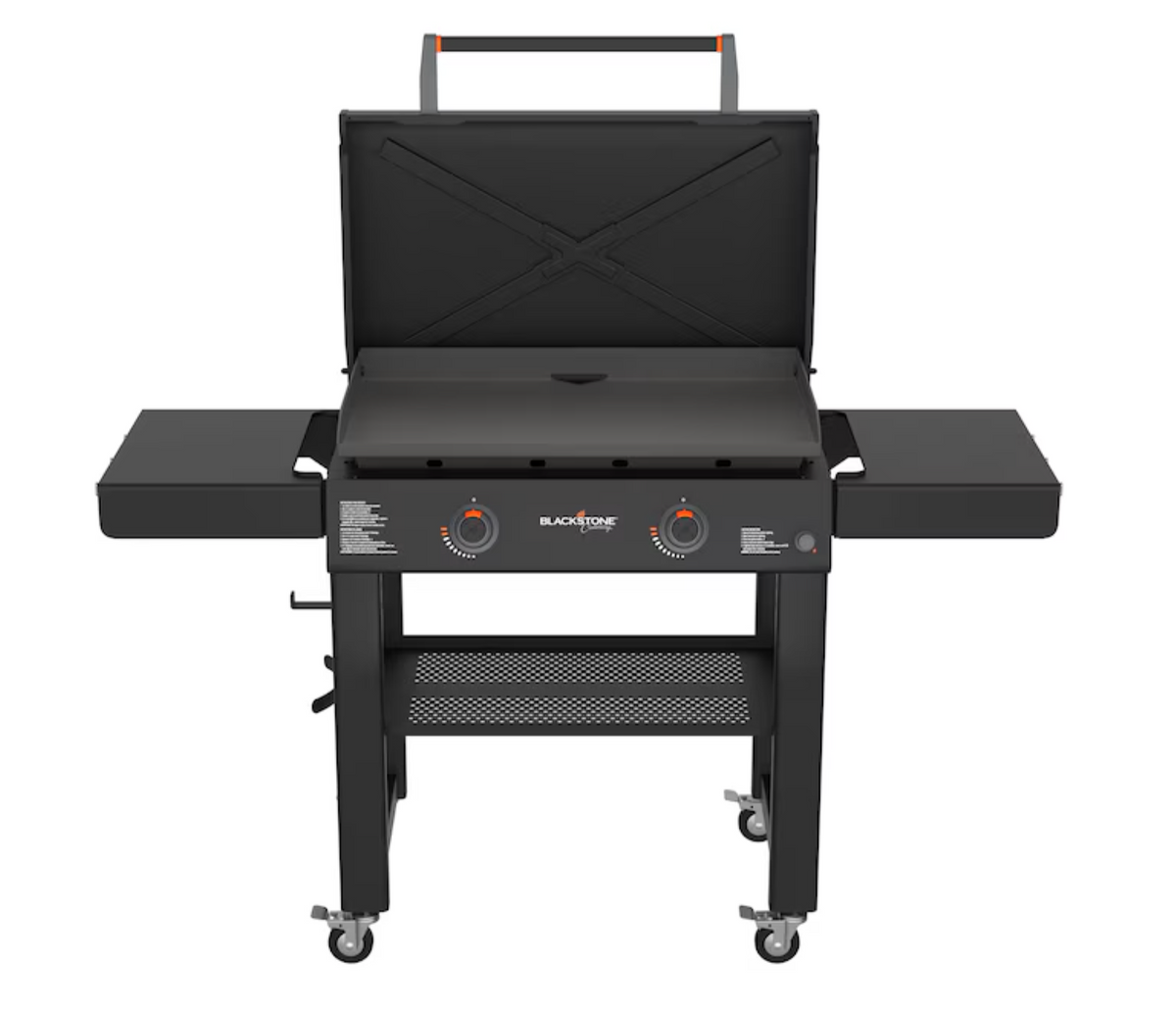 Blackstone Culinary Omnivore 30 in Propane Griddle with Hood – 2-Burner Flat Top Grill