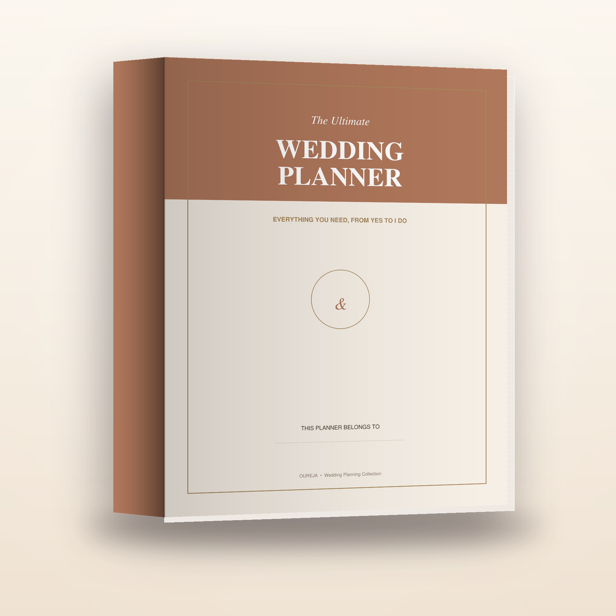 Ultimate Wedding Planner binder — Boho cover