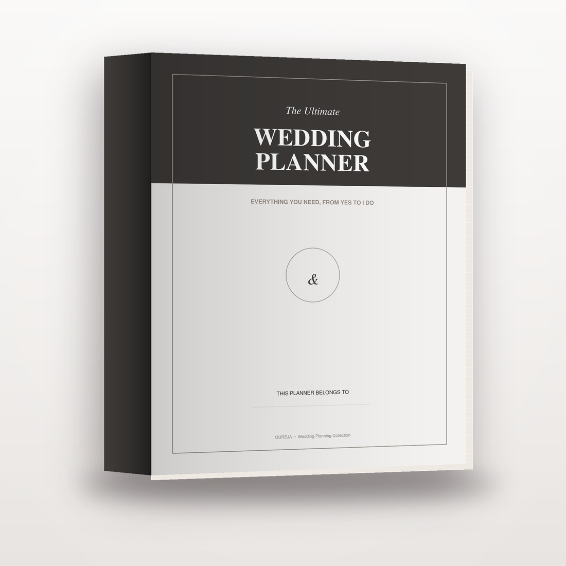 Ultimate Wedding Planner binder — Minimalist cover