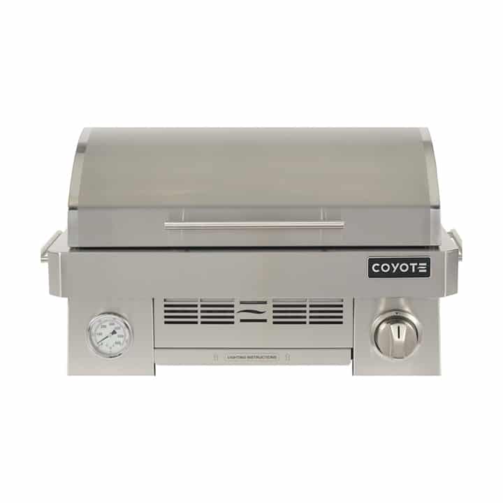 Coyote 25 in Portable Gas Grill – Stainless Steel Tabletop BBQ Grill