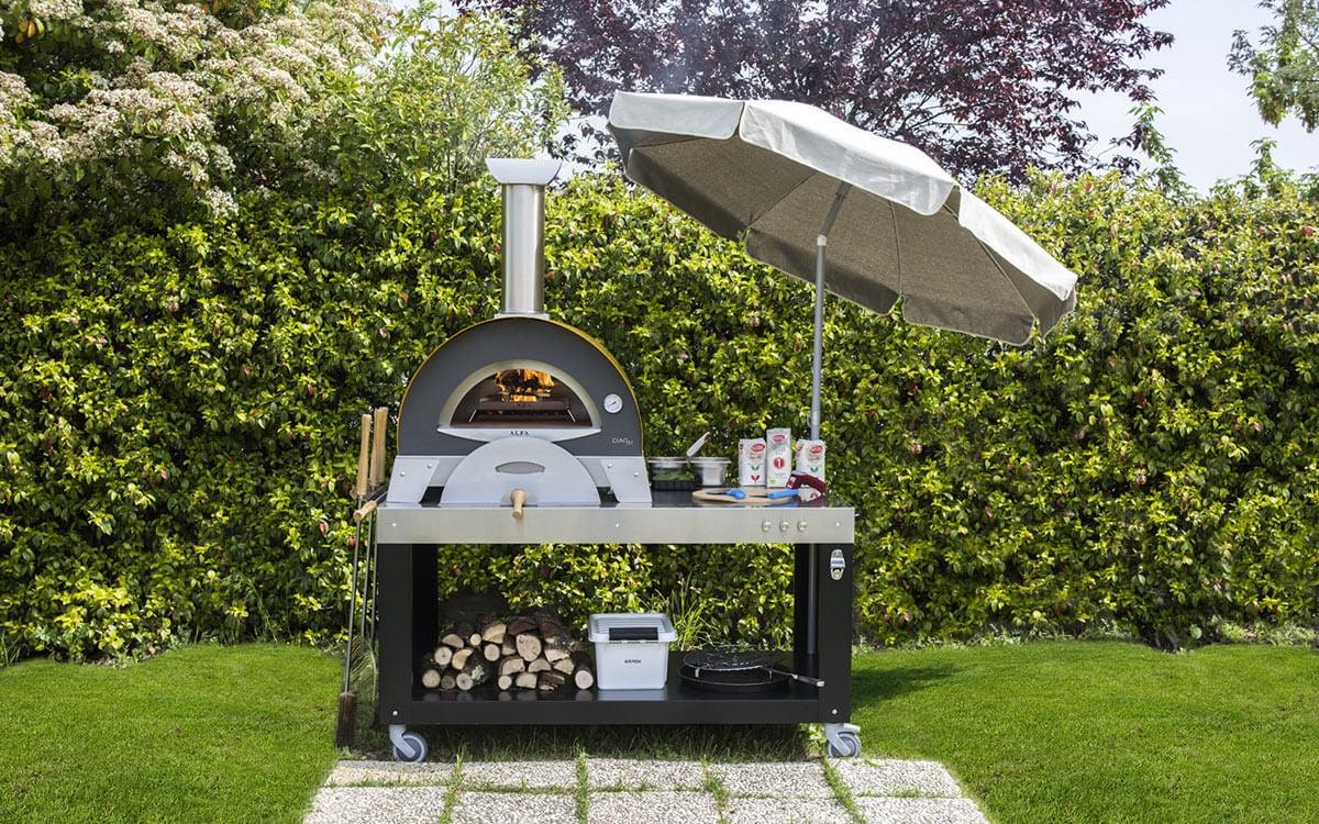 Alfa Ciao Wood Fired Pizza Oven – Outdoor Pizza Oven with Stand