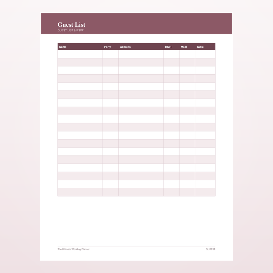 Every RSVP in one place